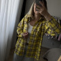 *Koszula flanelowa damska   “Lime Latte”