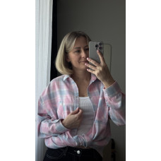 Koszula flanelowa "Pink sky"