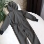 Kombinezon dziecięcy softshell „Ciemne khaki”