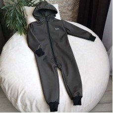Kombinezon dziecięcy softshell „Ciemne khaki”