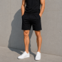 *Męskie lekkie bawełniane szorty na lato (wybór modeli w opcjach) „Czarny” 