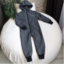 Kombinezon dziecięcy softshell „Szary melanż”
