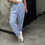 * Joggery oversize z akcentowymi przeszyciami  “Błękitny” 