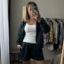 *Komplet dresowy bluza + szorty „Szmaragdowy”