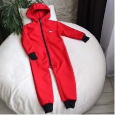 Kombinezon dziecięcy softshell „Czerwone”