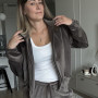 Welurowy komplet  „Modena” Truffle