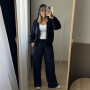 Welurowy komplet  „Modena”  Midnight Navy