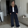 Welurowy komplet  „Modena”  Midnight Navy