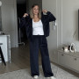 Welurowy komplet  „Modena”  Midnight Navy
