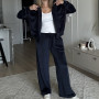 Welurowy komplet  „Modena”  Midnight Navy