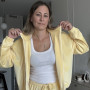 Welurowy komplet  „Modena”  Vanilla Cream