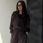 Welurowy komplet  „Modena”  Chocolate