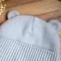 Czapka z bawełnianą podszewką „Baby Bear” szara