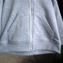 Hoodie Oversize na zamku “Szary melanż”