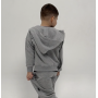 Hoodie Oversize na zamku “Szary melanż”