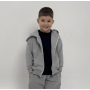 Hoodie Oversize na zamku “Szary melanż”