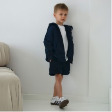 Hoodie Oversize na zamku “Granatowy”