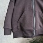 Hoodie Oversize na zamku “Czekoladowy”