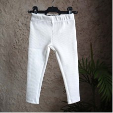 Leggings w prążek “Mleczne”