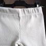 Leggings w prążek “Mleczne”