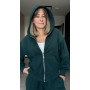 *Zip hoodie  “Szmaragdowy”