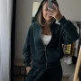 *Zip hoodie  “Szmaragdowy”
