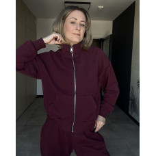 *Zip hoodie   “Wiśnia”