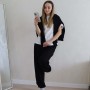 * Joggery oversize z akcentowymi przeszyciami “Czarny” 