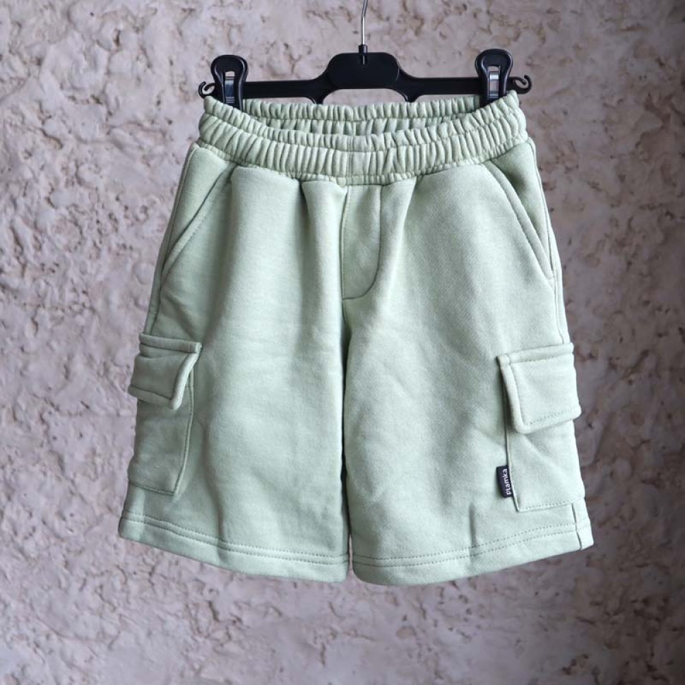 Szorty cargo przedłużane oversize “Oliwka”