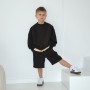 Szorty dłuższe Oversize z dzianiny dresowej “Czekoladowy”