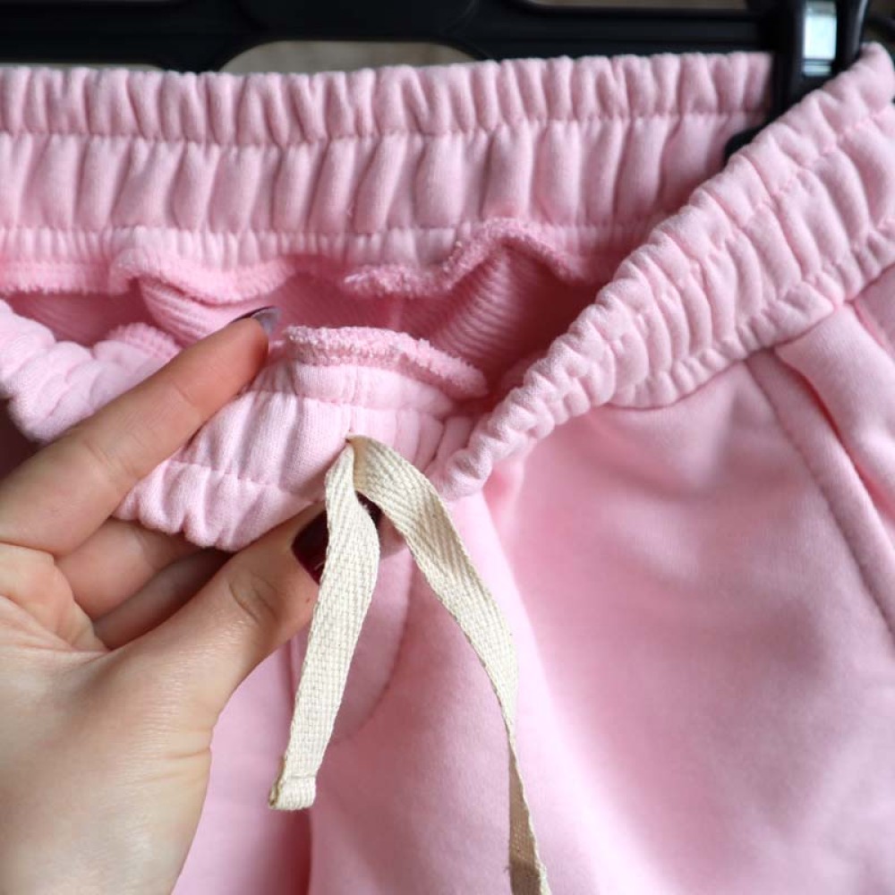 Szorty krótkie Oversize z dresówki “Różowe”