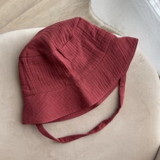 Muślinowy kapelusz dziecięcy “Marsala”