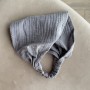 Chustka-bandana muślinowa, szary (Plamka PL)