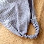Chustka-bandana muślinowa, szary (Plamka PL)