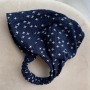 Chustka-bandana muślinowa, gwiazdki jeans (Plamka PL)