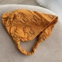 Chustka-bandana muślinowa, króliczki musztardowe (Plamka PL)