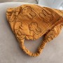 Chustka-bandana muślinowa, króliczki musztardowe (Plamka PL)