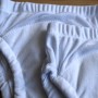 Zestaw 2 szt oddychających majtek treningowych z 6 warstw muślinu, Śnieżnobiałe