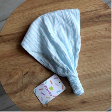 Chustka-bandana muślinowa, Błękitna w paski (Plamka PL)