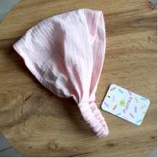 Chustka-bandana muślinowa, Jasnoróżowa (Plamka PL)