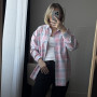 *Koszula flanelowa damska   “Pink sky”