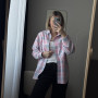 *Koszula flanelowa damska   “Pink sky”