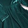 Welurowa elegancka sukienka „Lazurowa”